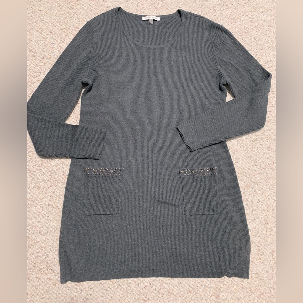 Gray Sweater Dress, Size XL